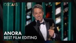 'Anora' Wins Best Editing | 97th Oscars Speech (2025)