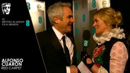 Alfonso Cuarón Talks About Roma on the Red Carpet