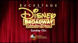 Tune-In to "Backstage with Disney On Broadway: Celebrating 20 Years"