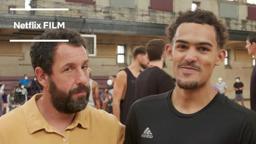 On Set with Adam Sandler and NBA Royalty