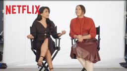 Karla Sofía Gascón & Adriana Paz Break Down The Meeting Scene