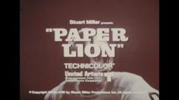 Paper Lion 1968 20s TV spot