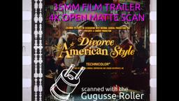 Divorce American Style (1967) 35mm film trailer, flat open matte, 4K