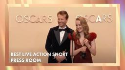 'I'm Not a Robot' Best Live Action Short Film Press Room Speech | 97th Oscars (2025)