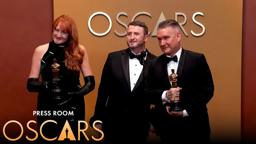 Frankenstein Best Makeup and Hairstyling Press Room Speech | 98th Oscars (2026)