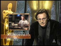 "Jurassic Park" winning a Sound Effects Editing Oscar®