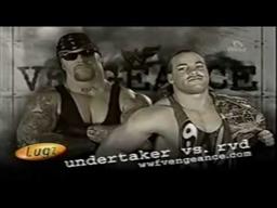 WWF Vengeance 2001 Matchcard