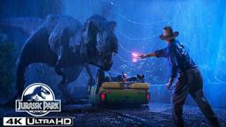 The T. Rex Escapes the Paddock in 4K HDR