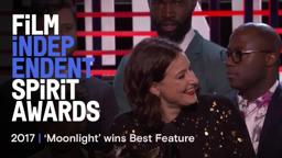 MOONLIGHT wins Best Feature at the 2017 Film Independent Spirit Awards