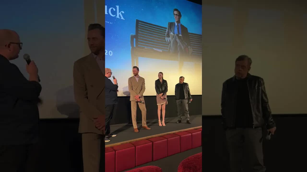 Tom Hiddleston, Karen Gillan and Mark Hamill surprise The Life of Chuck screening