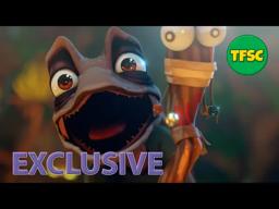 Behind the Scenes: Yarra the kooky Lizard in The Wishmas Tree