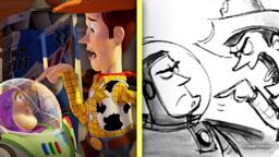 Toy Story Side by Side | "Falling with Style" Scene | Storyboards vs Film