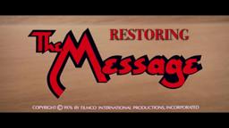 "THE MESSAGE" - 4 k Restoration Featurette - 2018