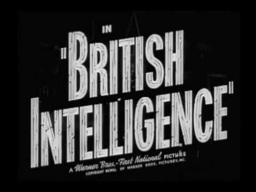 Trailer - British Intelligence (1940)