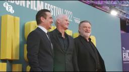 Colin Farrell and Brendan Gleeson on the Banshees of Inisherin red carpet at BFI LFF 2022