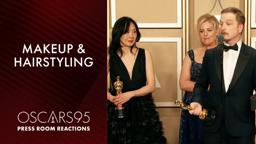 Makeup and Hairstyling | Adrien Morot, Judy Chin and Annemarie Bradley | Oscars95 Press Room Speech