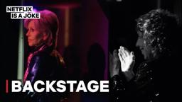 Backstage at Jane Fonda and Lily Tomlin: Ladies Night Live