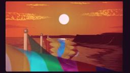 Flags and Waves (1986) - First CGI cloth simulation  (HD)