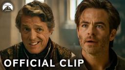 Chris Pine Confronts Hugh Grant After Prison Escape
