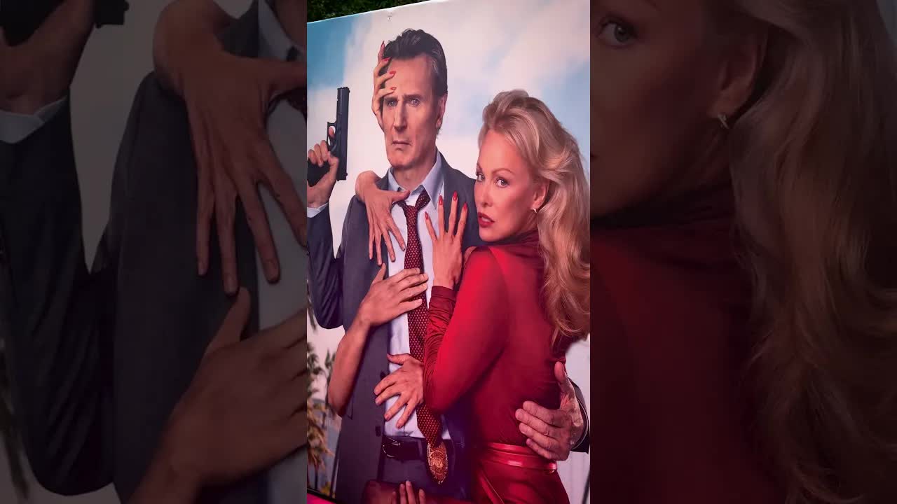 Liam Neeson and Pamela Anderson