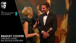 Bradley Cooper Reacts to Winning Original Music for A Star Is Born | EE BAFTA Film Awards 2019