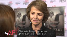 Charlotte Rampling on the Red Carpet at AFI FEST