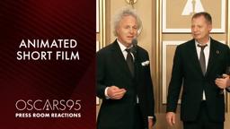 Short Film (Animated) | The Boy, The Mole, The Fox And The Horse | Oscars95 Press Room Speech