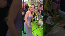 Lindsay Lohan makes an entrance at the UK Premiere