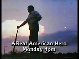 WOR Promo, "A Real American Hero" (with Announcer Goof)