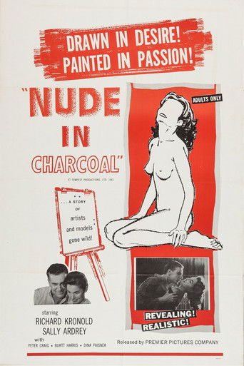 Nude in Charcoal Poster