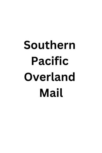 Southern Pacific Overland Mail Poster