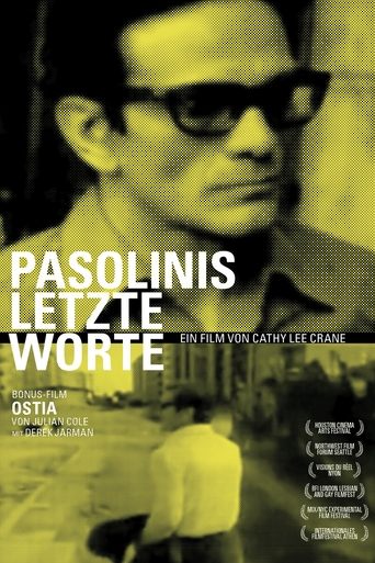 Pasolini's Last Words Poster