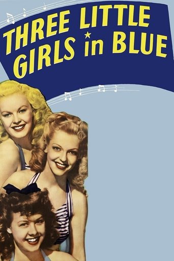 Three Little Girls in Blue Poster