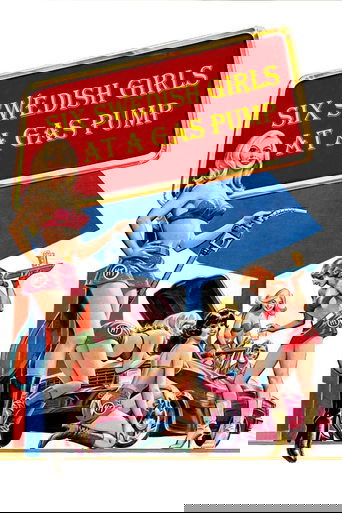 Six Swedish Girls at a Pump Poster