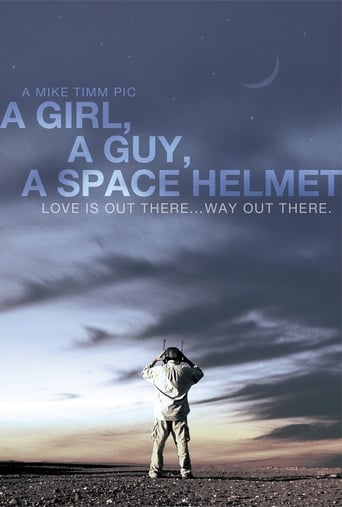 A Girl, a Guy, a Space Helmet Poster