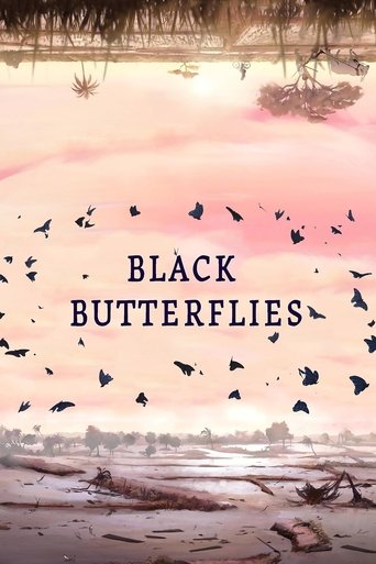 Black Butterflies Poster