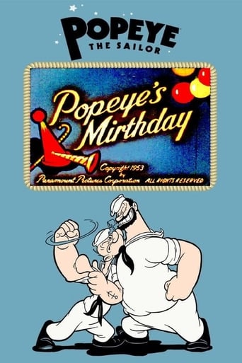Popeye's Mirthday Poster