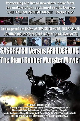 The Giant Rubber Monster Movie: Sascratch Versus Afrodesious Poster