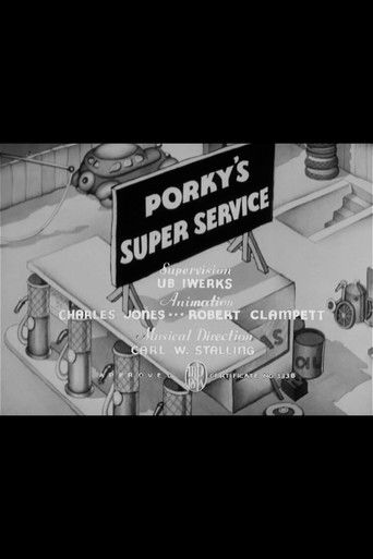 Porky's Super Service Poster