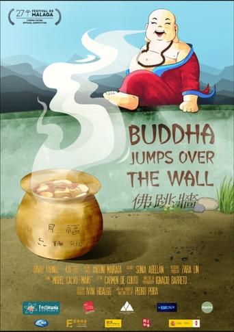 Buddha Jumps Over the Wall Poster